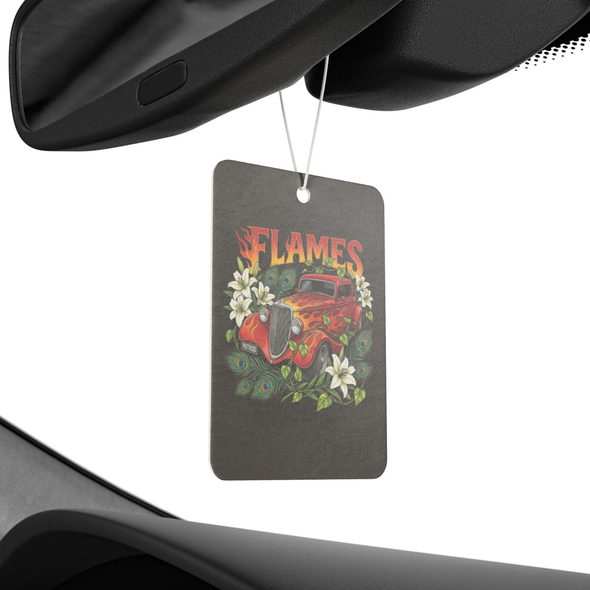 Flames Vintage Hot Rod Car Air Freshener