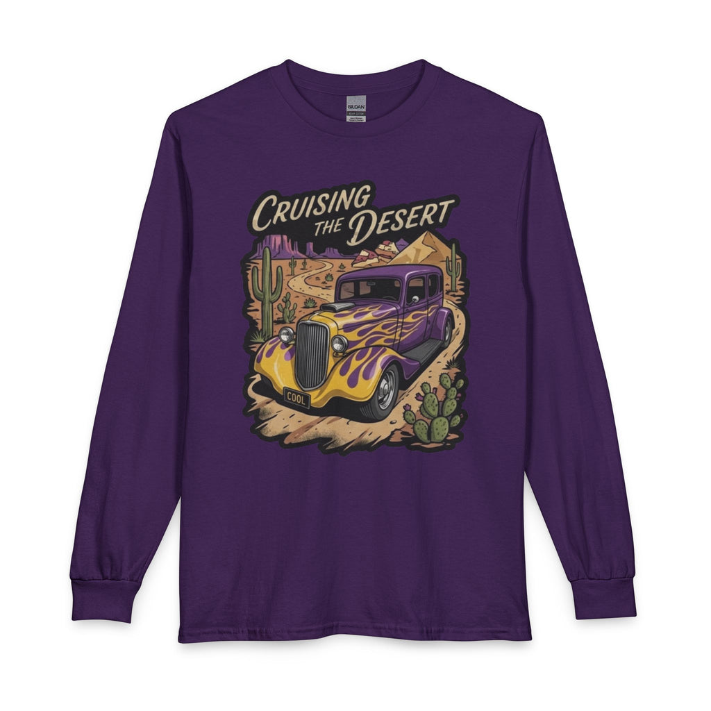 Cruising the Desert Vintage Hotrod Long Sleeve Tee