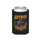 Can Cooler — Retro Hotrod Flames & Floral Vintage Car Koozie