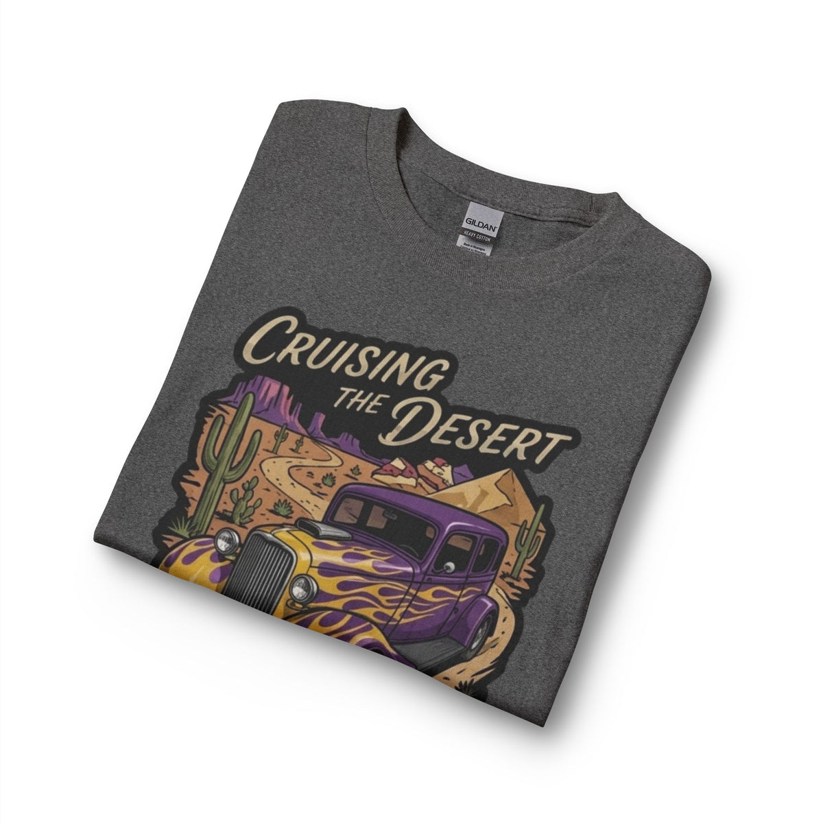 Cruising the Desert Vintage Hotrod Long Sleeve Tee