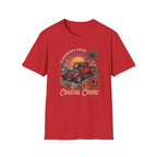 Coastal Cruise Vintage Car T‑Shirt — Retro Sunset Tropical Road Trip Tee