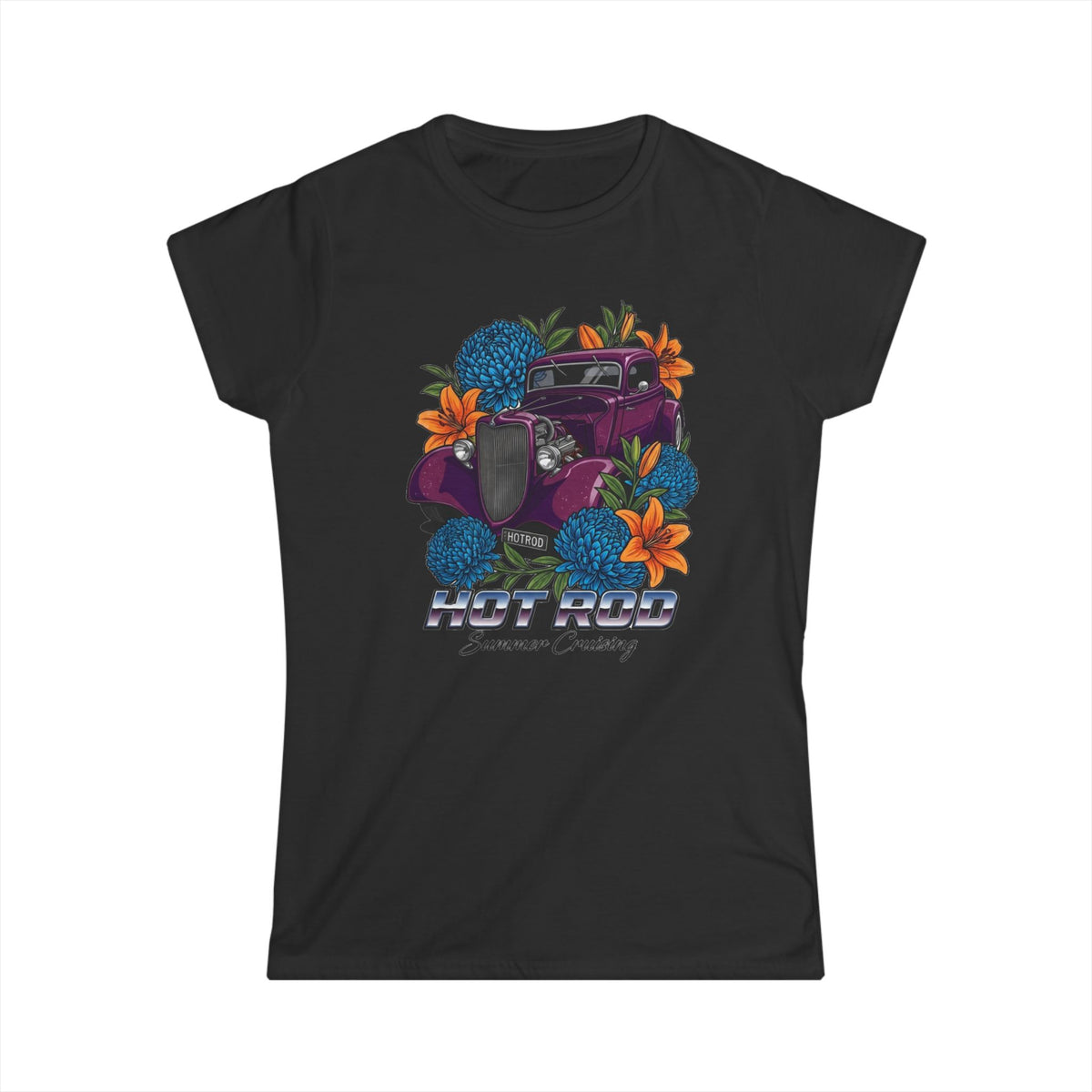 Women's Softstyle Tee — Purple hotrod