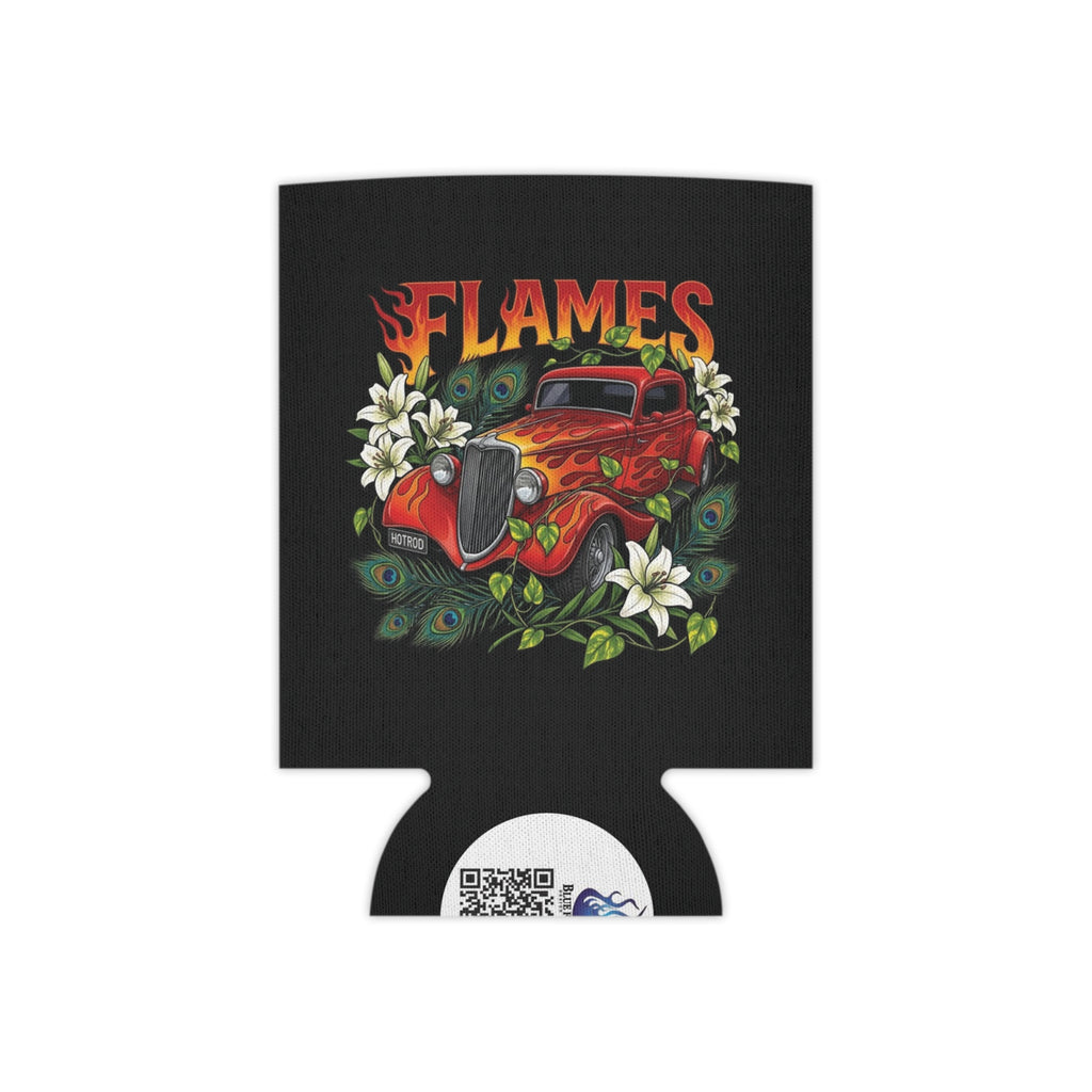 Can Cooler — Vintage Flame Hot Rod Design