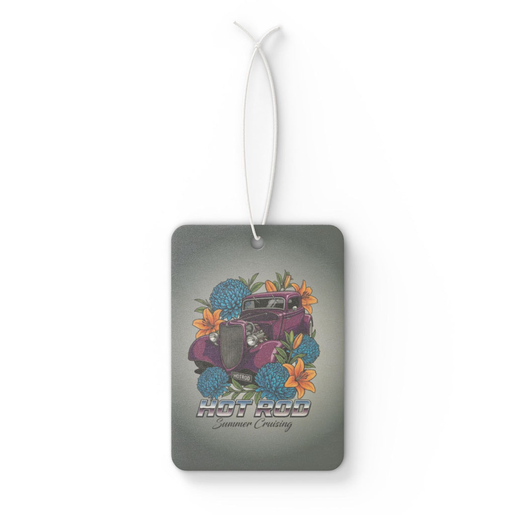 Vintage Truck Car Air Freshener — Retro Hot Rod Floral Design