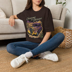 Cruising the Desert Vintage Car T-Shirt with cactus botanicals