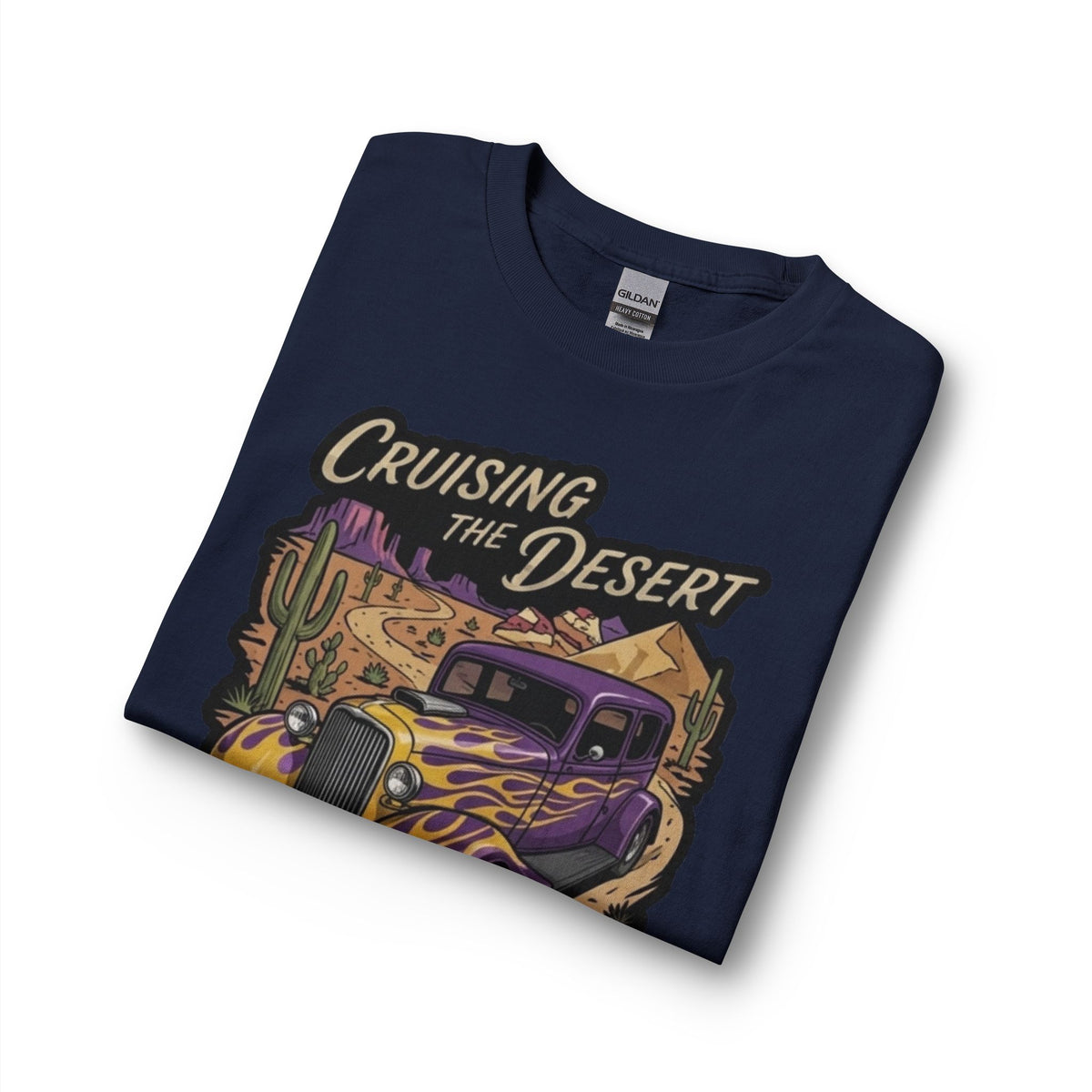 Cruising the Desert Vintage Hotrod Long Sleeve Tee
