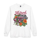 Hotrod Floral Long Sleeve Tee — Vintage Car Graphic Shirt