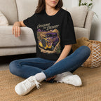 Cruising the Desert Vintage Car T-Shirt with cactus botanicals