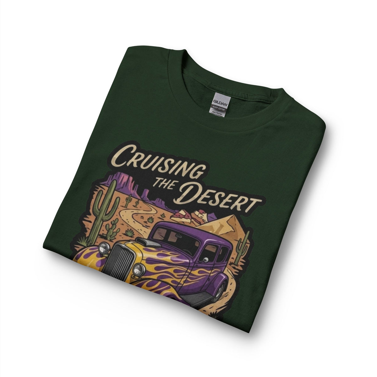 Cruising the Desert Vintage Hotrod Long Sleeve Tee