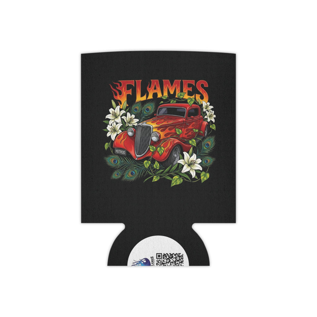 Can Cooler — Vintage Flame Hot Rod Design