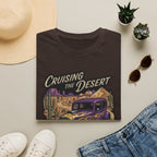 Cruising the Desert Vintage Car T-Shirt with cactus botanicals