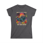 Classic Softstyle Women's T-Shirt 13 Endless summer cruse hot rod haven sunset, drangon flies and tropical botanical