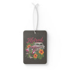 Vintage Hotrod Floral Car Air Freshener — Retro Classic Car Scented Ornament