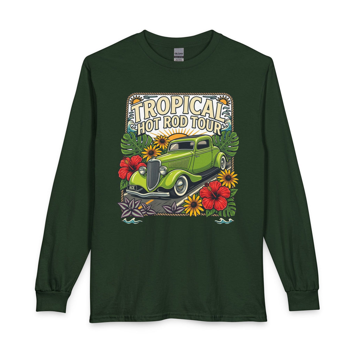 Tropical Hot Rod Tour Long Sleeve Tee