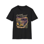 Cruising the Desert Vintage Car T-Shirt with cactus botanicals