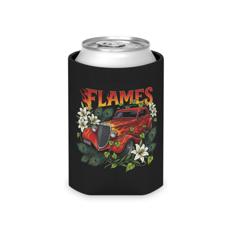 Can Cooler — Vintage Flame Hot Rod Design