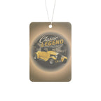 Classic Legend Car Air Freshener — Vintage Yellow Hot Rod Scented Ornament