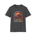 Coastal Cruise Vintage Car T‑Shirt — Retro Sunset Tropical Road Trip Tee