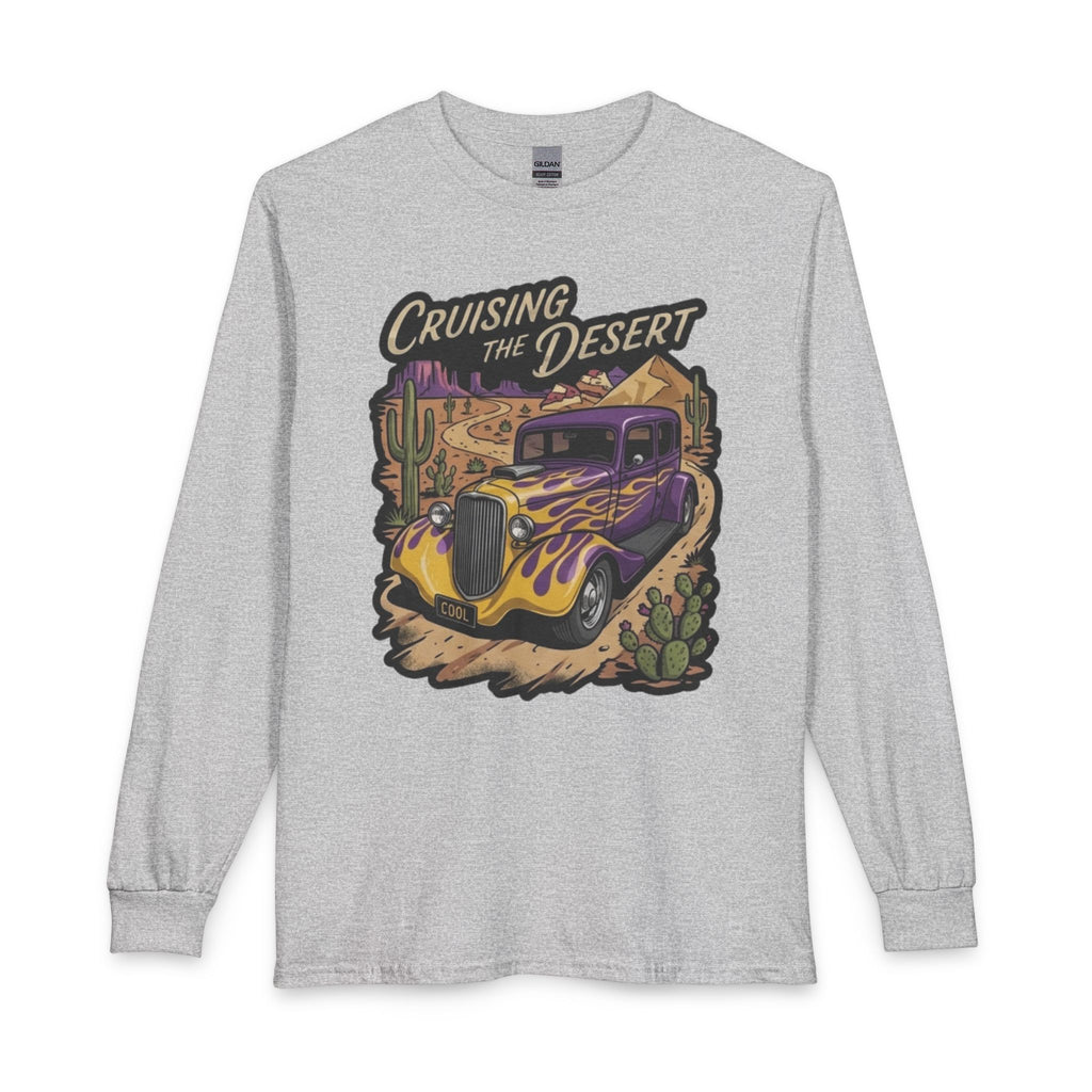 Cruising the Desert Vintage Hotrod Long Sleeve Tee
