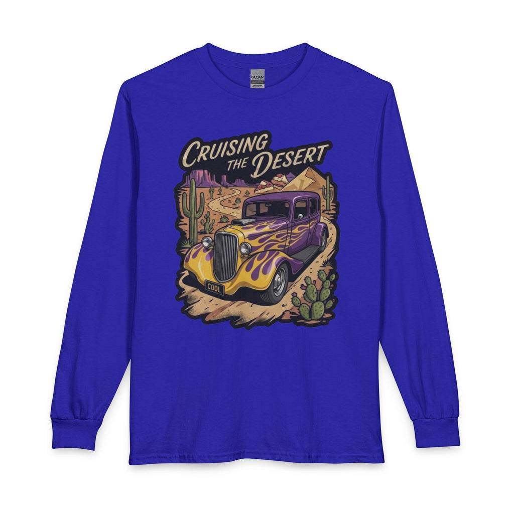 Cruising the Desert Vintage Hotrod Long Sleeve Tee