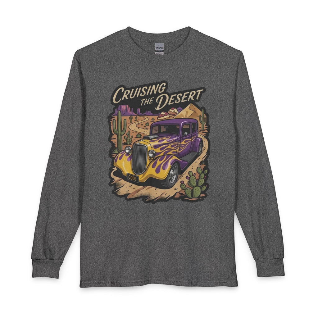 Cruising the Desert Vintage Hotrod Long Sleeve Tee