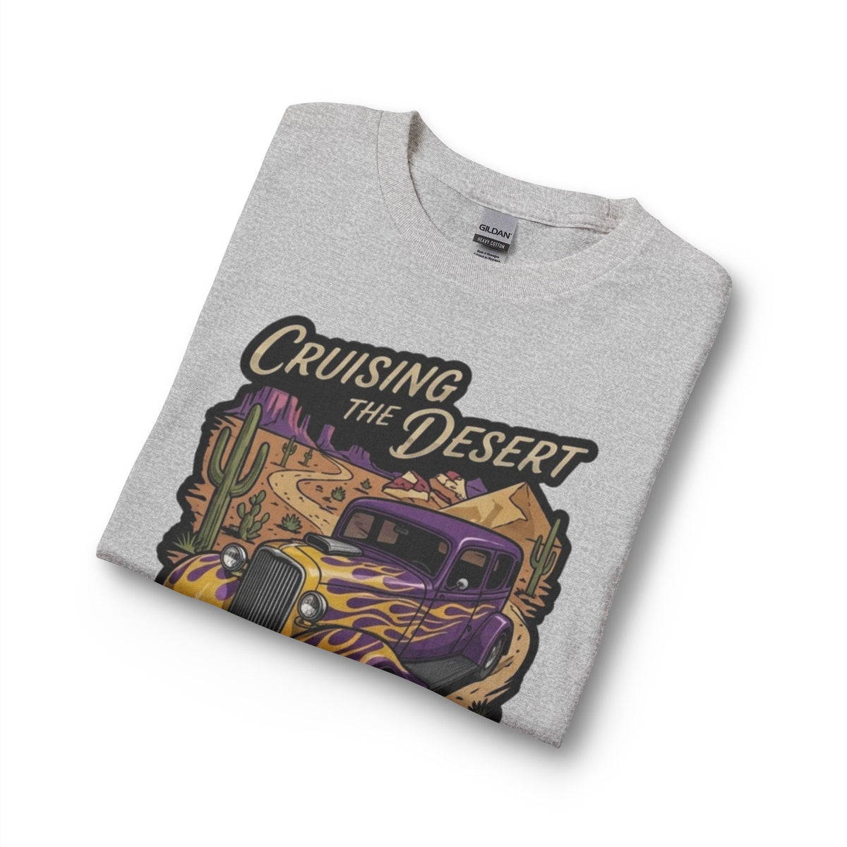 Cruising the Desert Vintage Hotrod Long Sleeve Tee