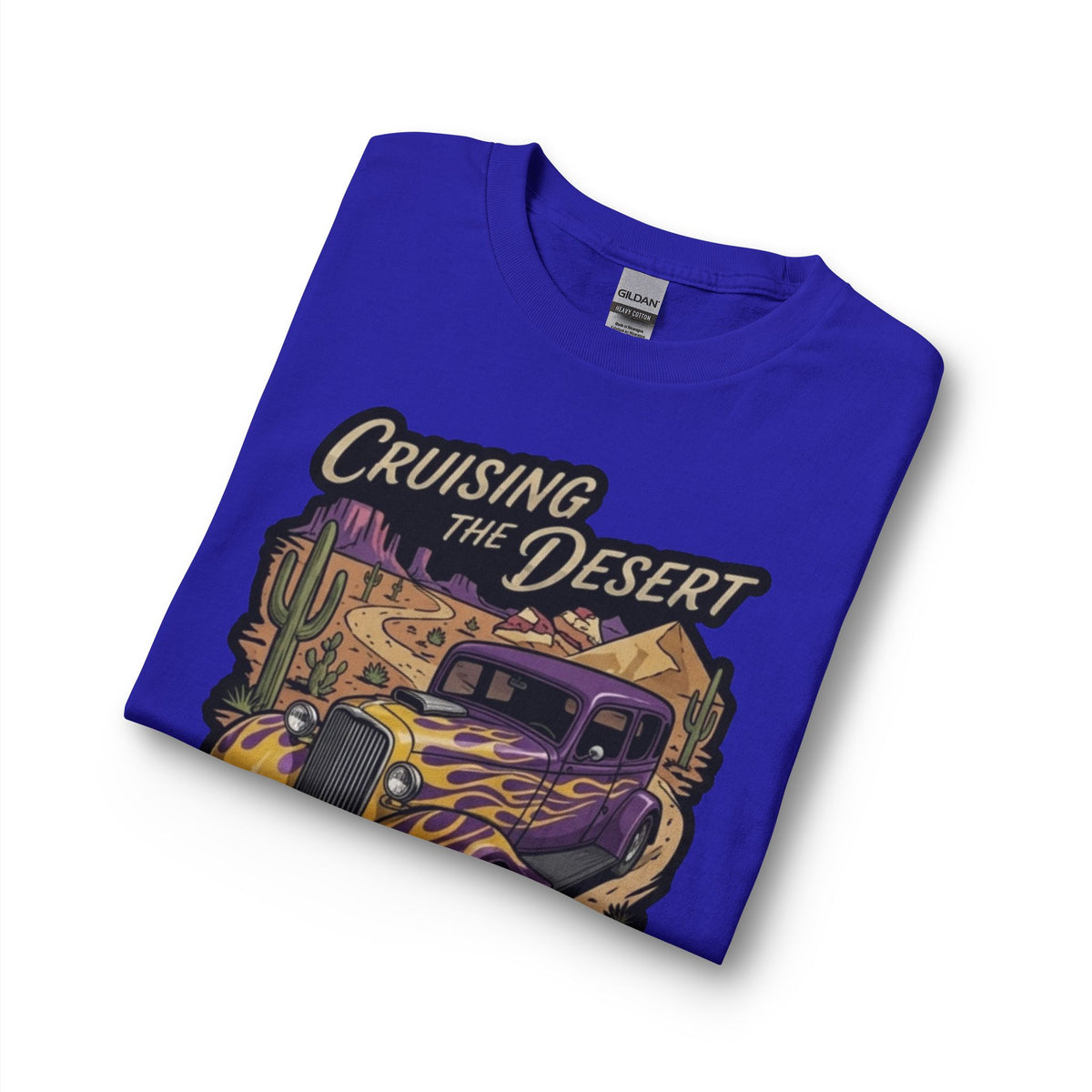 Cruising the Desert Vintage Hotrod Long Sleeve Tee