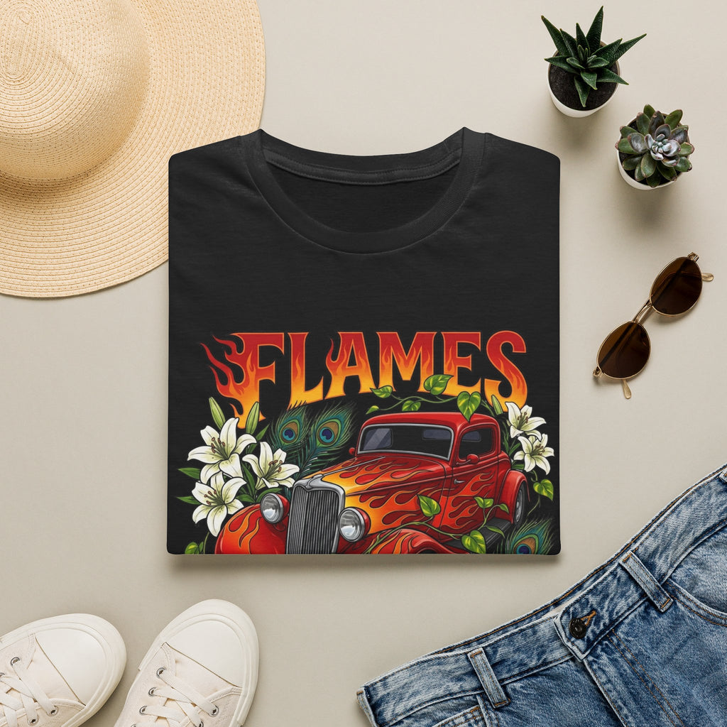 Vintage hotrod with botanicals
