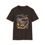 Cruising the Desert Vintage Car T-Shirt with cactus botanicals