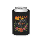 Can Cooler — Retro Hotrod Flames & Floral Vintage Car Koozie