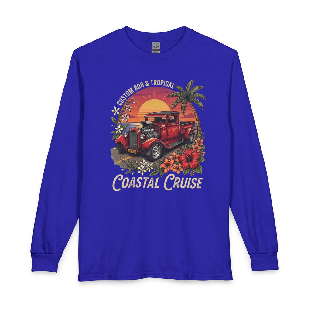 Coastal Cruise Vintage Car Long Sleeve Tee