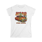 Women’s T-Shirt – Classic Custome car with flames blue flames design studio 